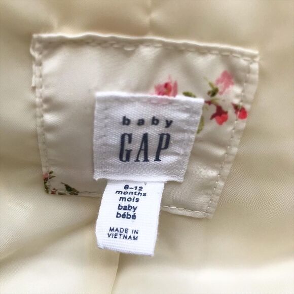 Babygap floral print puffer vest EUC 6-12 months: - Picture 4 of 5